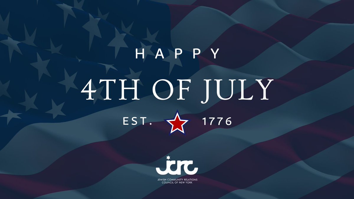🎆 Happy Independence Day!

As we celebrate freedom and democracy, JCRC-NY reaffirms our commitment to civic engagement, unity, and uplifting diverse voices across NY.

Wishing everyone a safe and meaningful Independence Day!

#FourthOfJuly #JCRCNY #UnitedWeStand #CivicEngagement