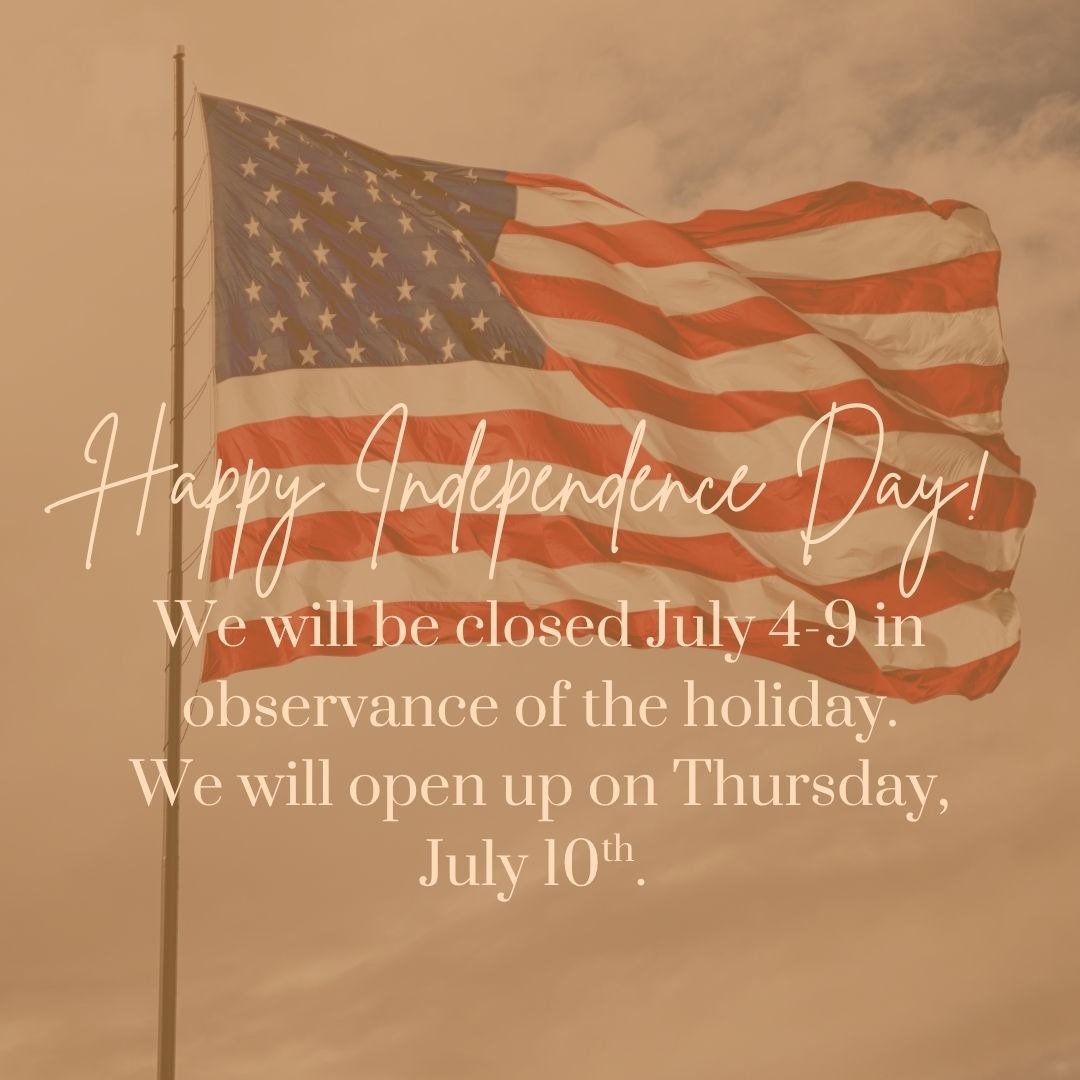 We are wishing everyone a safe and exciting holiday! 🎆

Vino will be closed today, July 4, through July 9. See you soon!