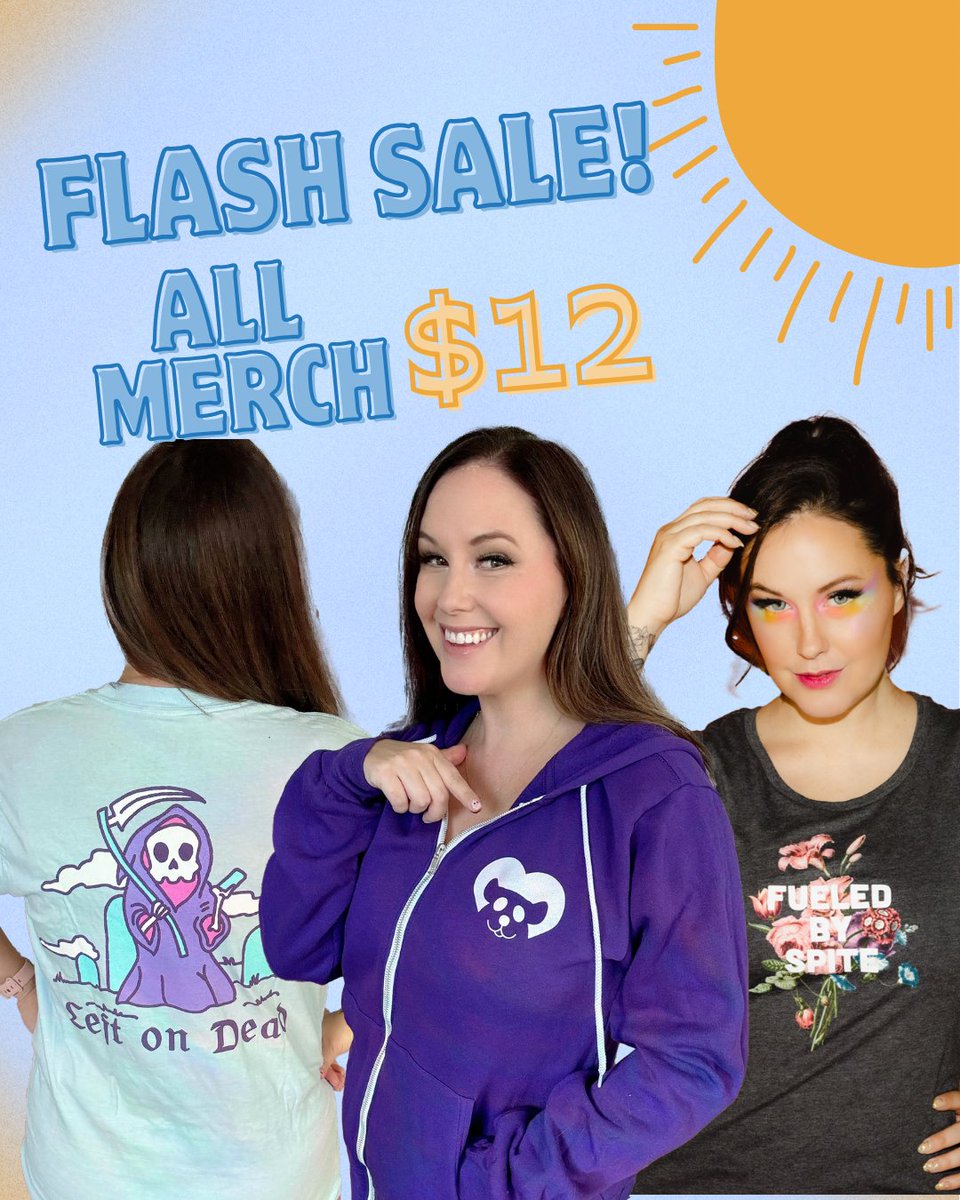 MegTurneyMerch's tweet image. Today only: All Merch is $12 AND Cheeky Instant Photos are back! Flash Sale and Add-ons end Midnight PDT!