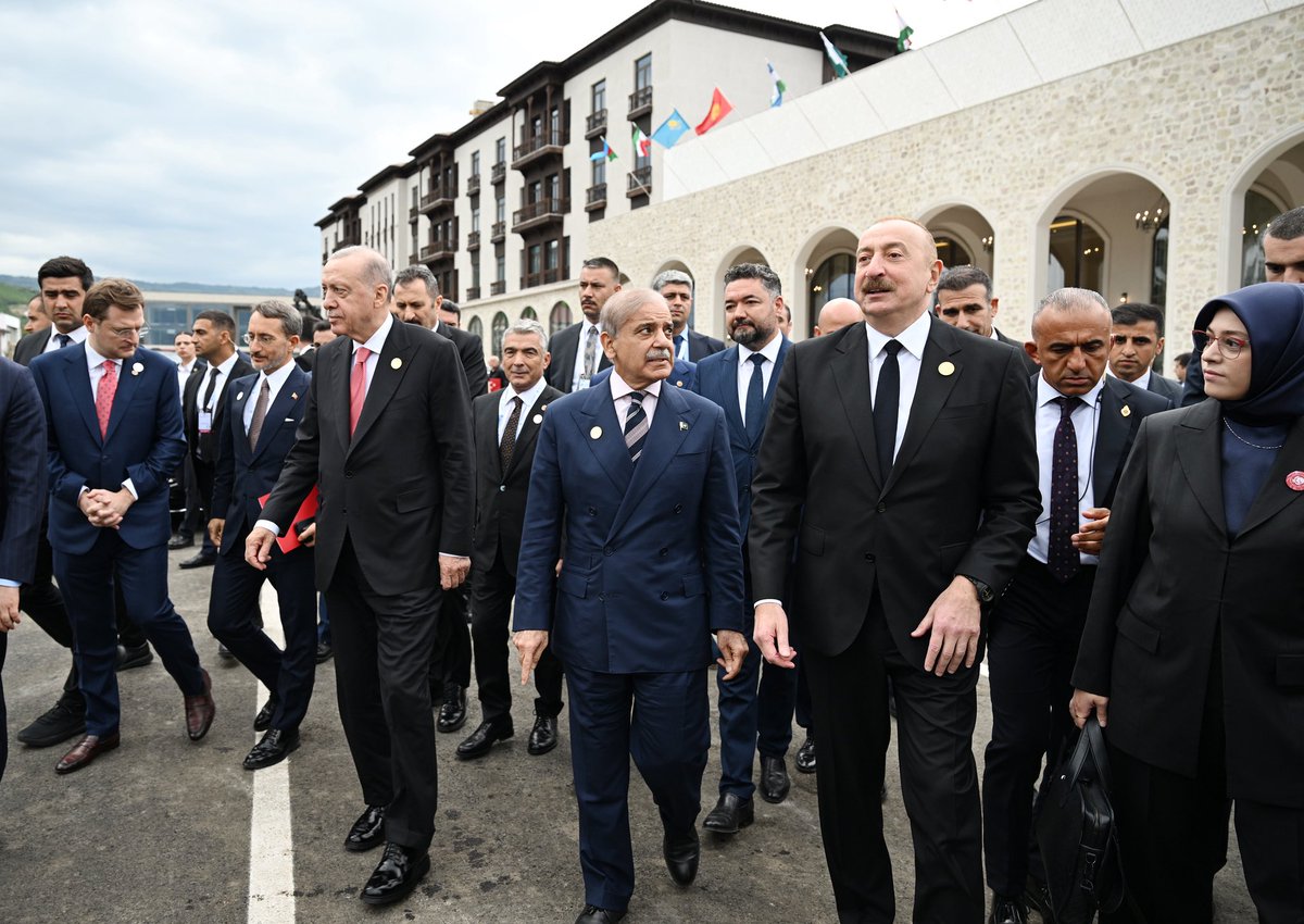 Participants of the 17th Summit of the Economic Cooperation Organization (ECO) in the city of Khankendi.

president.az/en/articles/vi…