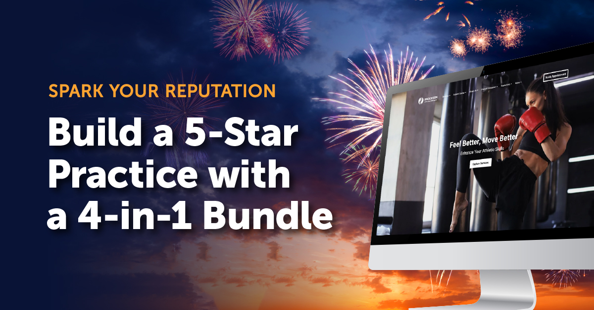 Happy 4th of July Weekend! ✨Join the star-studded celebration and get the essential services you need to get in front of more patients for just $199/month.*

bit.ly/3ZSRhog