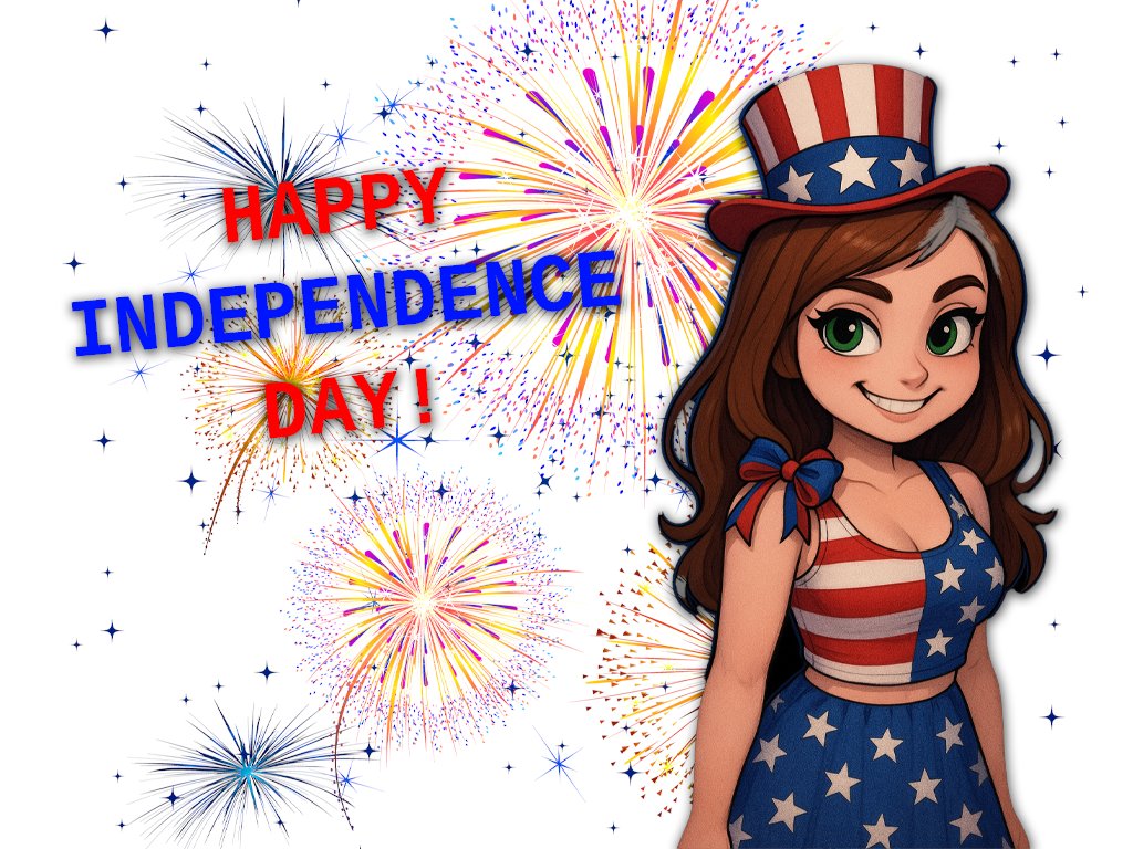 NellieBeanArt's tweet image. Happy 4th of July! @GamingOnRumble #rumble #rumbletakeover Everyone be safe out there.
