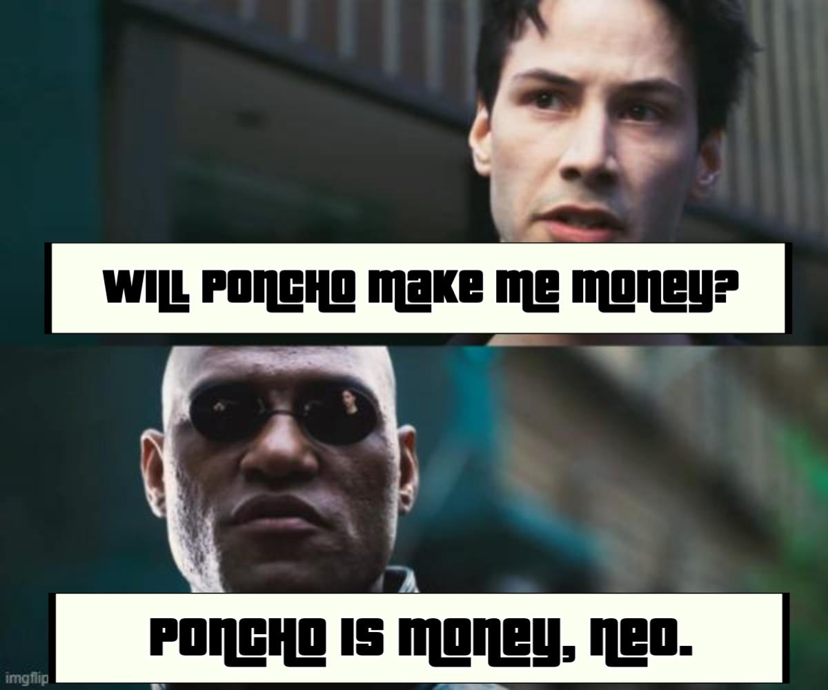 Poncho_life's tweet photo. @Dodgeitdontram @MortyWeb3 @ponchoBASE The $Poncho is on! https://t.co/v22DUDDk7p