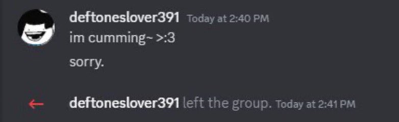 Discord Messages With Threatening Auras (@discordthreats) on Twitter photo 