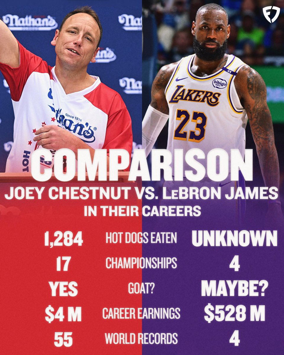 Is Joey Chestnut a better athlete than LeBron? 🧐