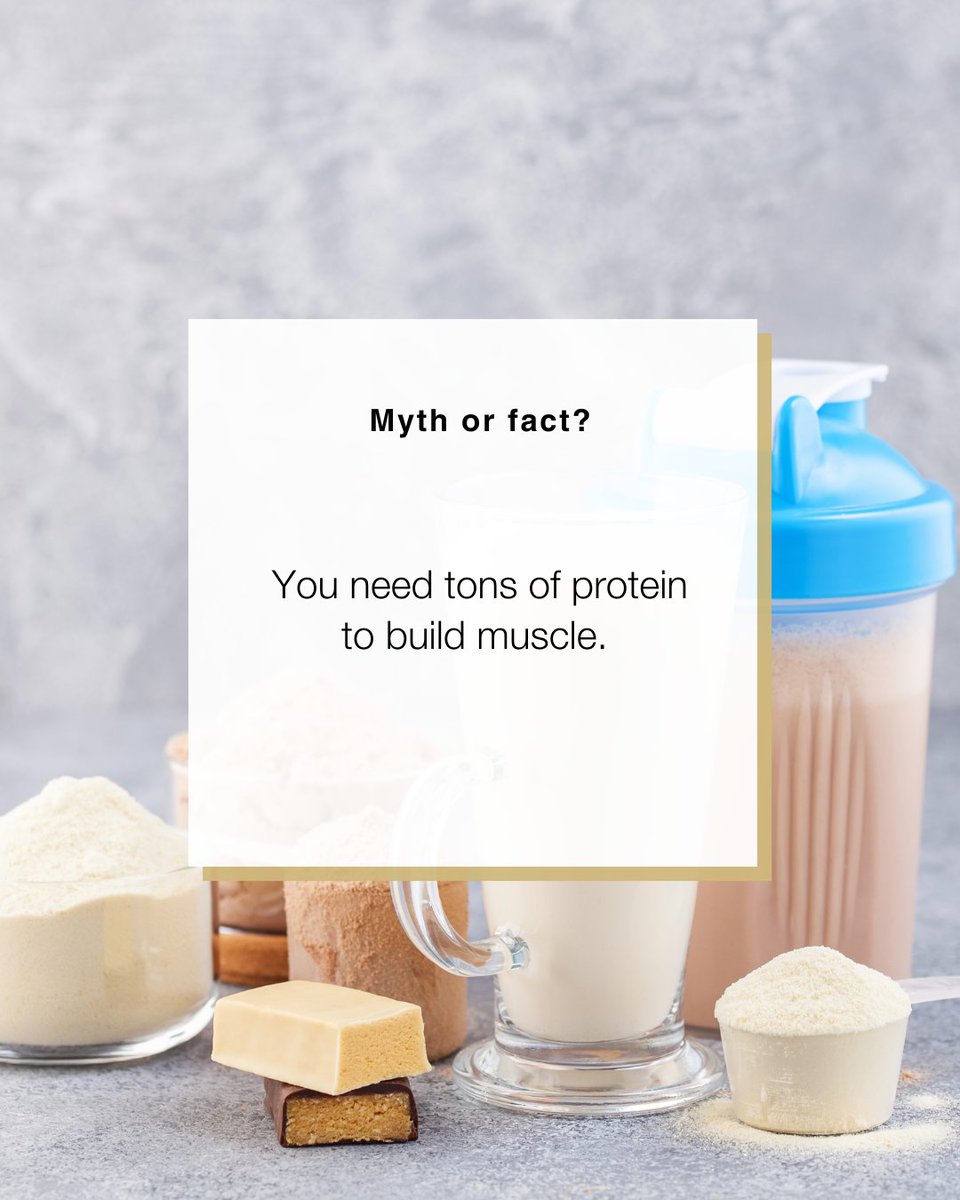 CUAnschutzWell's tweet photo. Protein shakes, bars, powders—do you really need a ton to see gains? 🏋️‍♂️➡️
#MythOrFactFridays https://t.co/Azf8thnsSm