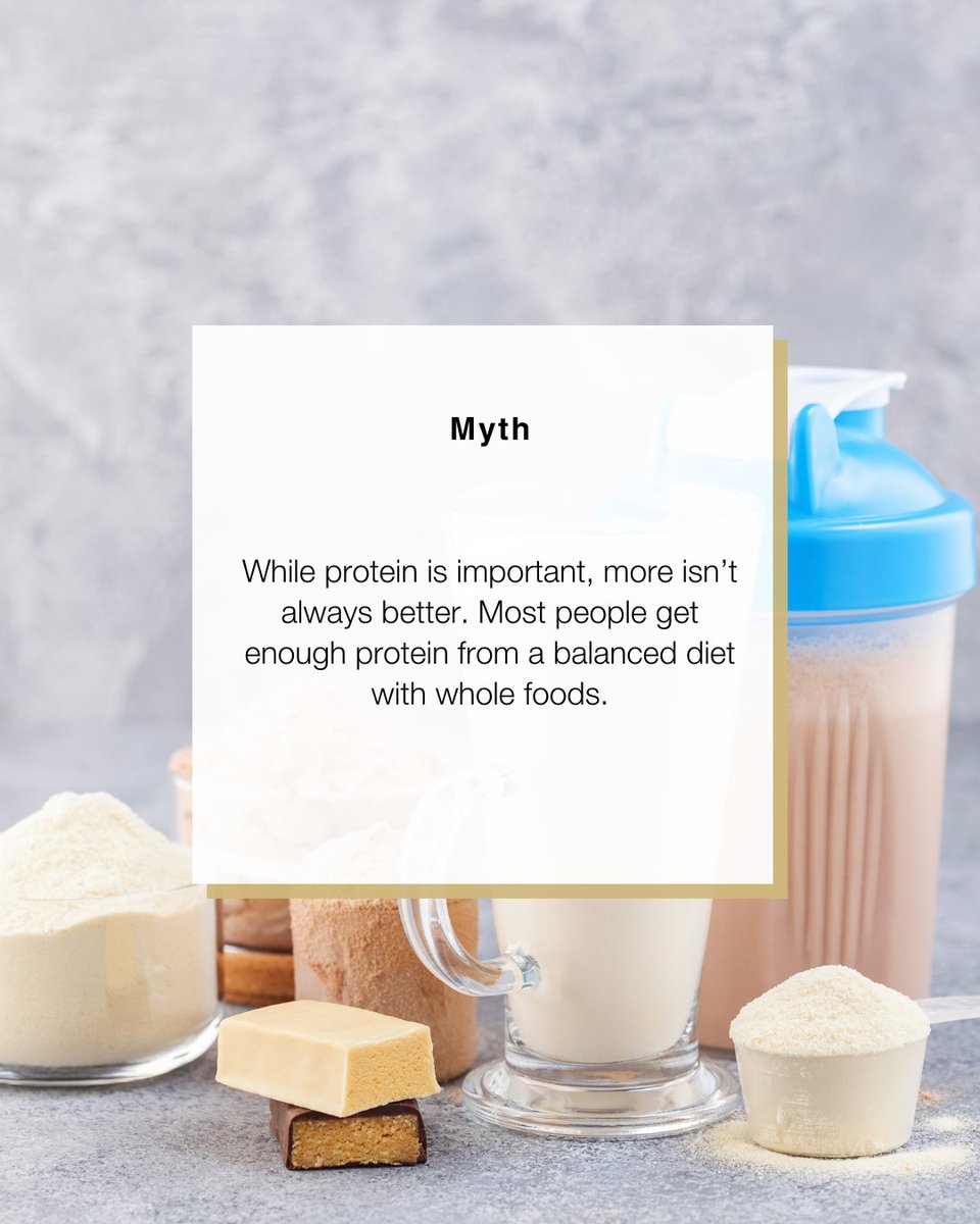 Protein shakes, bars, powders—do you really need a ton to see gains? 🏋️‍♂️➡️
#MythOrFactFridays