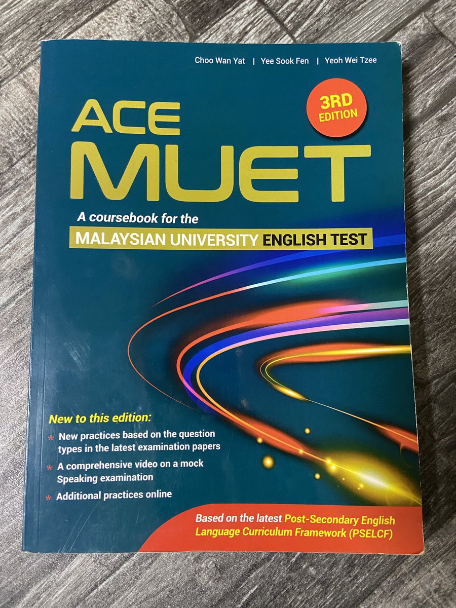 kiewspac3's tweet photo. matrics and MUET preloved books!
kindly dm me! thank you ! #matriculation #muet #books #prelovedbooks https://t.co/igeRWOJMtG