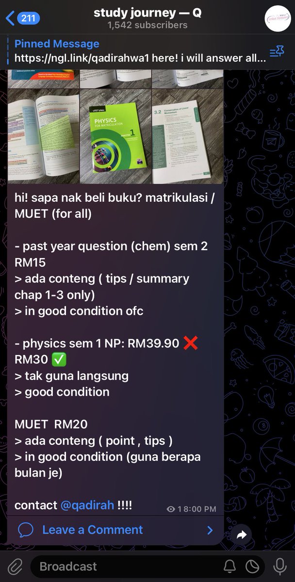 kiewspac3's tweet photo. matrics and MUET preloved books!
kindly dm me! thank you ! #matriculation #muet #books #prelovedbooks https://t.co/igeRWOJMtG