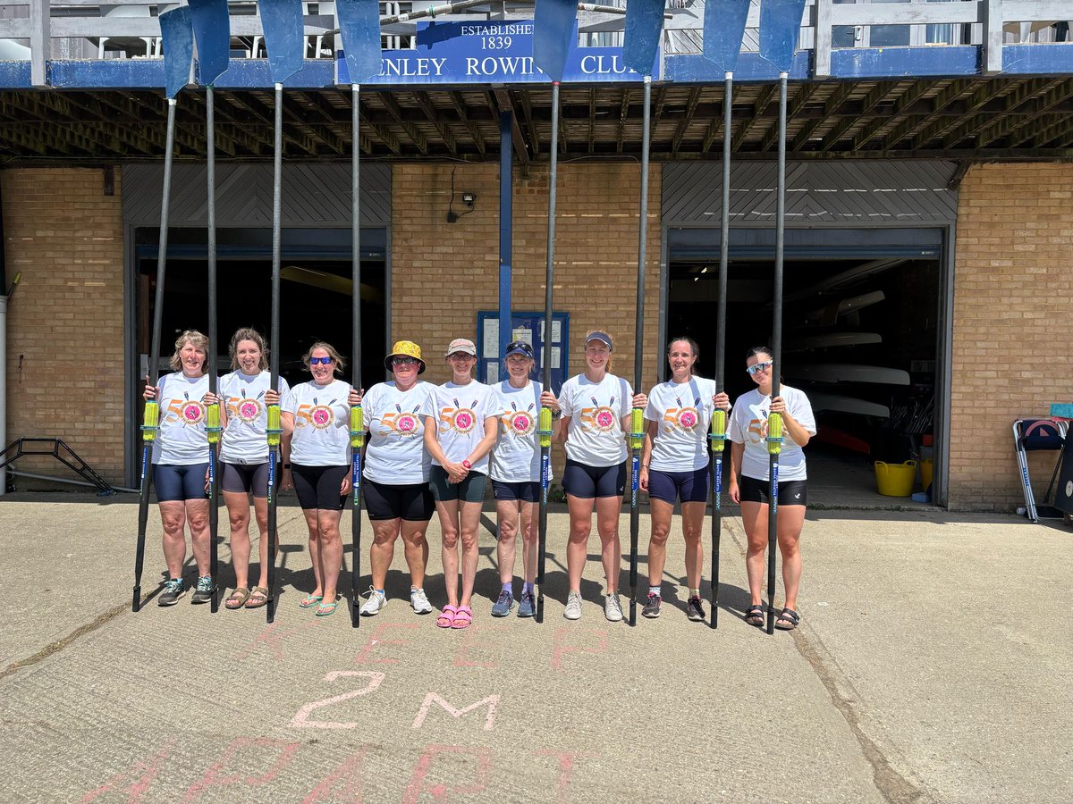 Today I was part of <a href="/HenleyRC/">Henley Rowing Club</a> row past <a href="/HenleyRegatta/">Henley Royal Regatta</a>  celebrating 50 years of women's rowing. The experience was amazing. It really was a coming together of our shared history.