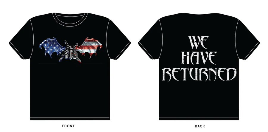 Darkangelthrash's tweet image. Happy 4th Metal Heads!
Limited Edition for Collectors
Dark Angel men's black T-shirts featuring (USA) winged logo and "We have returned" on back from Dark Angel's 2014 Resurrection.
Available on Gilden and Bella Canvas T-shirts
store.reversedrecords.com/products/dark-…
#darkangelthrash