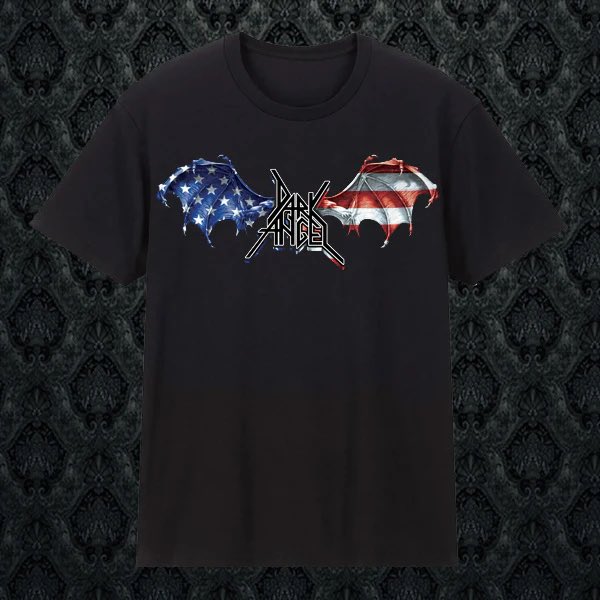 Darkangelthrash's tweet image. Happy 4th Metal Heads!
Limited Edition for Collectors
Dark Angel men's black T-shirts featuring (USA) winged logo and "We have returned" on back from Dark Angel's 2014 Resurrection.
Available on Gilden and Bella Canvas T-shirts
store.reversedrecords.com/products/dark-…
#darkangelthrash