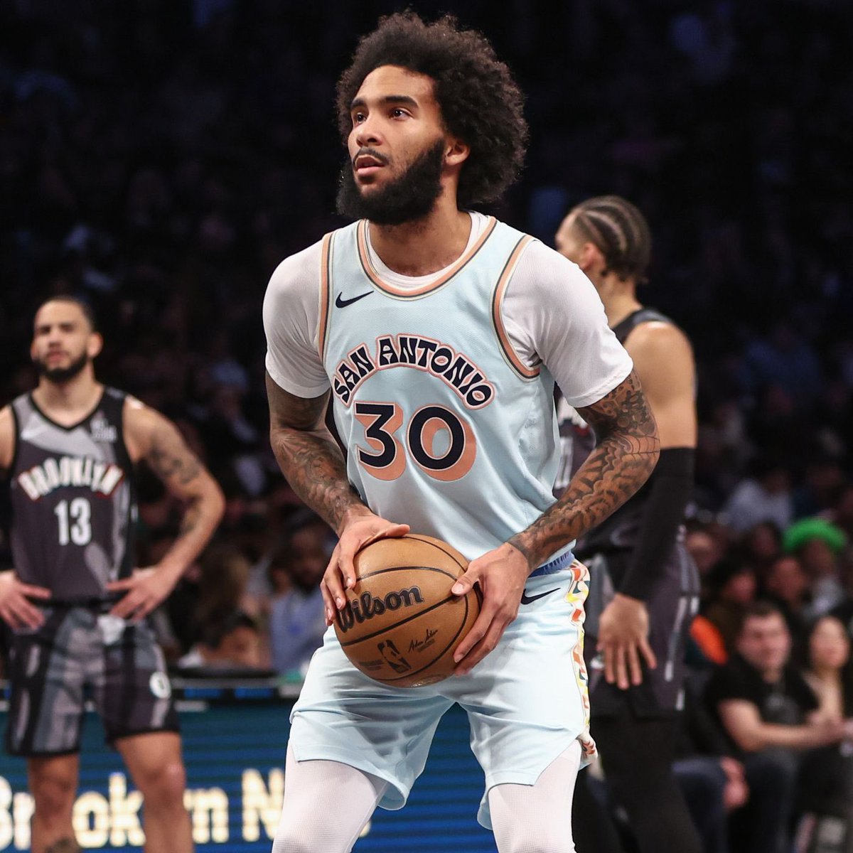 The Spurs are expected to guarantee Julian Champagnie’s entire $3M contract for the 2025-26 season. The Spurs also hold a team option for Champagnie going into the 2026-27 season.