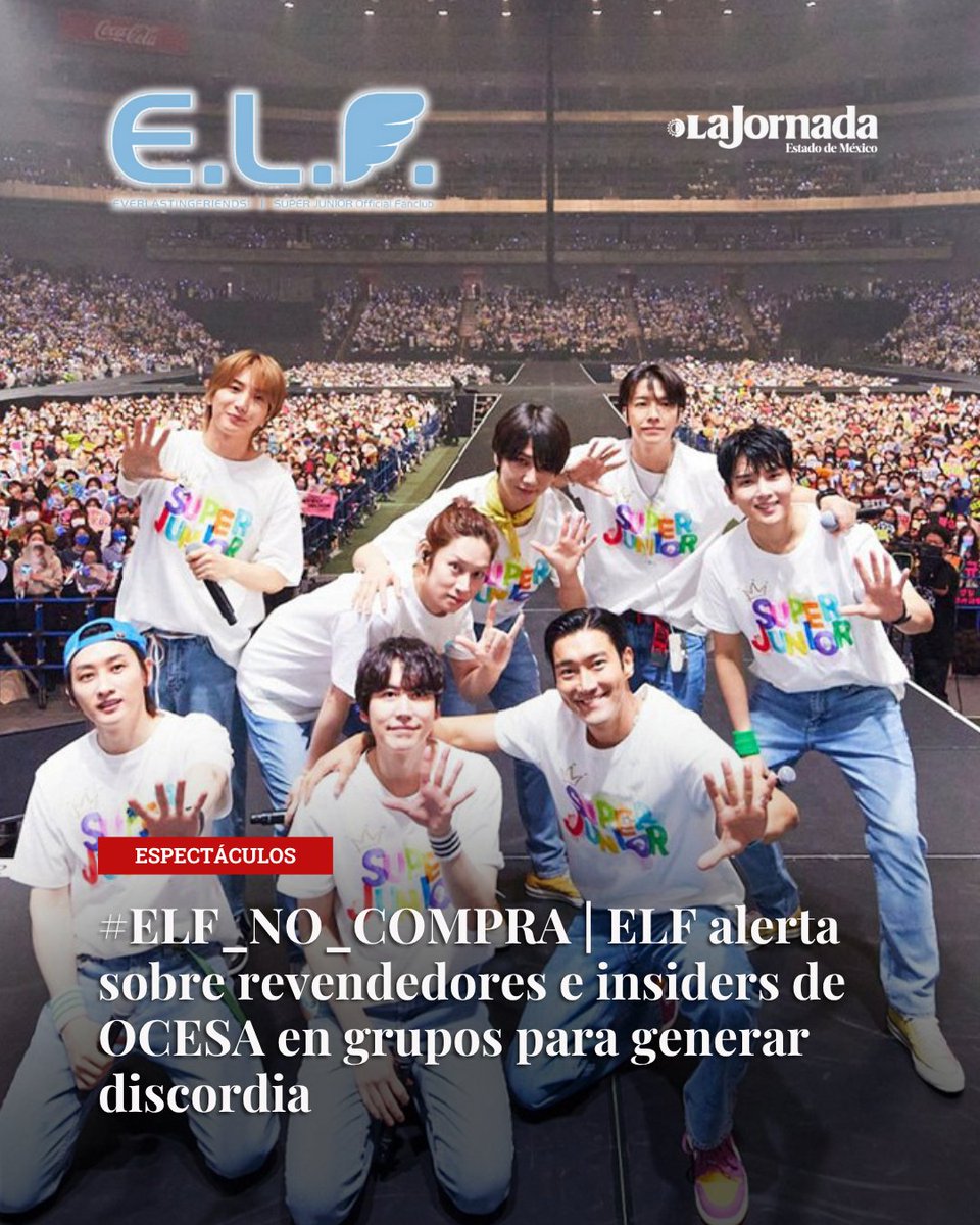 🔴Fans de Super Junior alertan sobre revendedores durante campaña #ELF_NO_COMPRA, además de la particiáción de insiders de #Ocesa para amenazarlas

lajornadaestadodemexico.com/fans-de-super-…