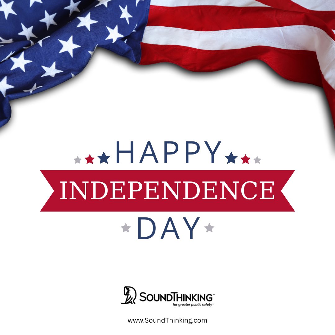 soundthinking_'s tweet image. 🇺🇸Happy Fourth of July from the SoundThinking team!🇺🇸
We salute the hardworking members of law enforcement who are keeping celebrations across the nation safe.🫡