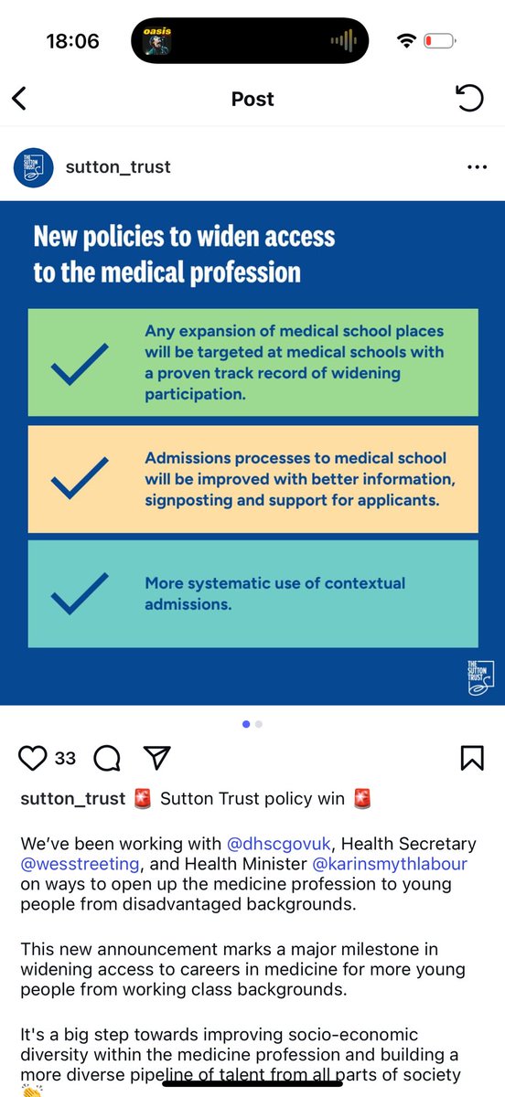 eabhalynn.bsky.social (@eabhaaa) on Twitter photo widening participation is for life, not just for admissions
what are you going to do for these students to help them access the profession after they get through the door? <a href="/wesstreeting/">Wes Streeting</a> <a href="/karinsmyth/">Karin Smyth</a> <a href="/DHSCgovuk/">Department of Health and Social Care</a> <a href="/suttontrust/">The Sutton Trust</a> widening participation is for life, not just for admissions
what are you going to do for these students to help them access the profession after they get through the door? <a href="/wesstreeting/">Wes Streeting</a> <a href="/karinsmyth/">Karin Smyth</a> <a href="/DHSCgovuk/">Department of Health and Social Care</a> <a href="/suttontrust/">The Sutton Trust</a>
