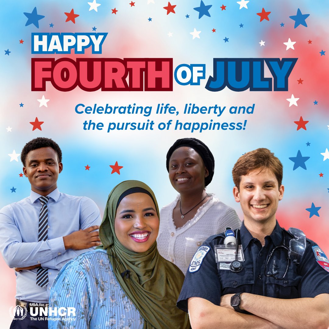 Happy #FourthofJuly!

Today, as we celebrate independence day, we honor the United States' longstanding history of welcoming refugees and newcomers — giving those in need of protection hope for a better and brighter future.
