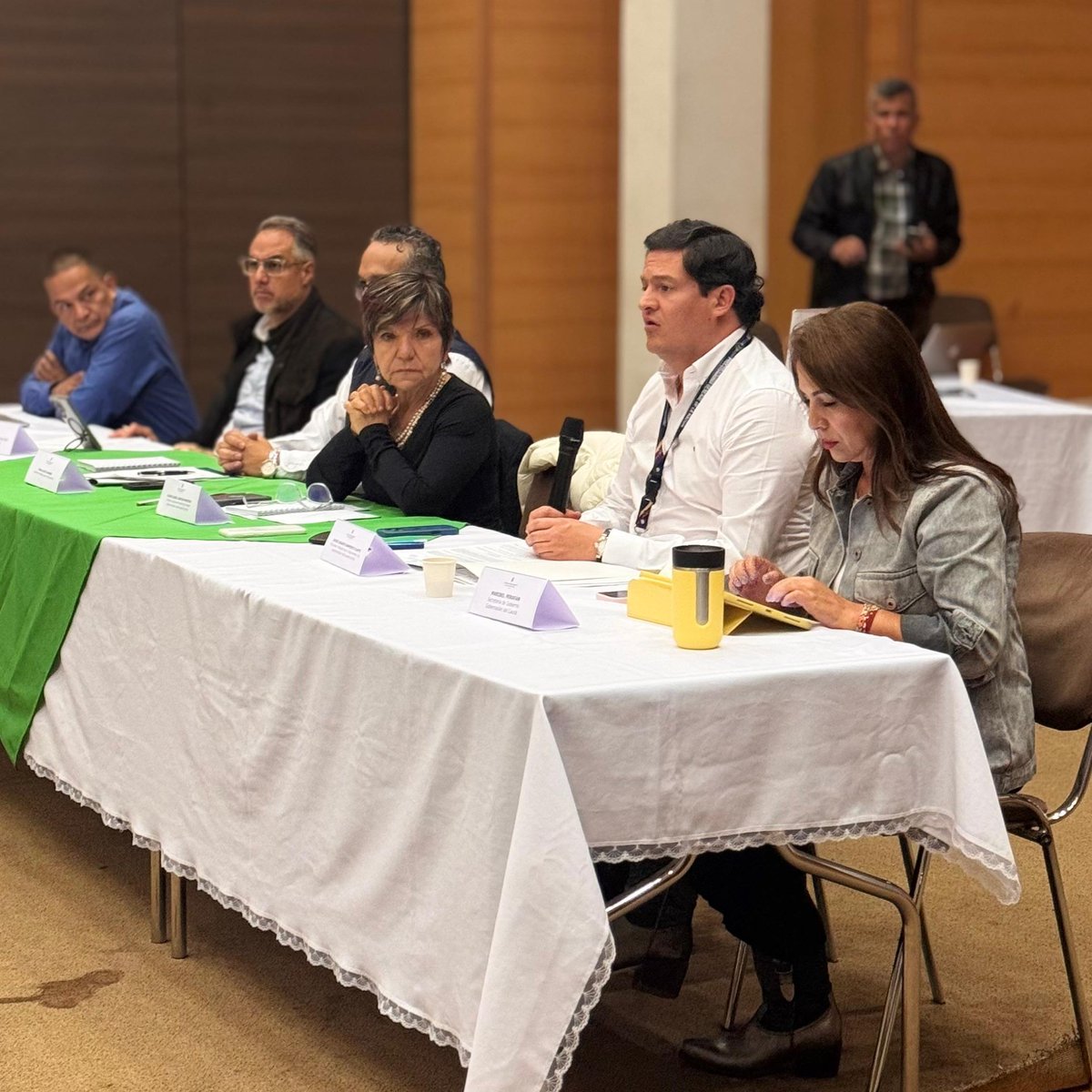 PGN_COL's tweet photo. El Procurador Delegado para la implementación del Acuerdo de Paz (@jasavier) alertó sobre los riesgos contra la vida e integridad de las personas que permanecen en los AETCR de esa zona del país, y otros firmantes de paz. https://t.co/CRRkJlrfRZ