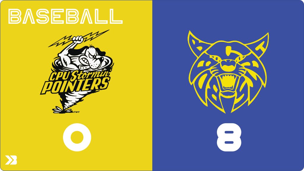 Baseball (Varsity) Score Posted - Center Point-Urbana Stormin Pointers lose to Benton Bobcats 8-0. gobound.com/ia/ihsaa/baseb…