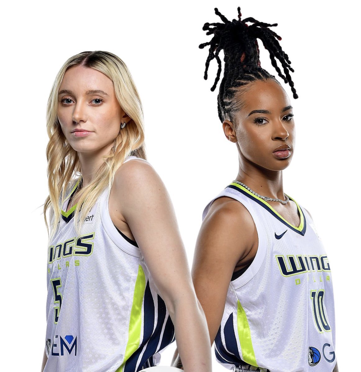 DLLS_Wings's tweet image. Aziaha James and Paige Bueckers: First rookie teammates in WNBA history to each record 20 points and 5 assists in the same game.