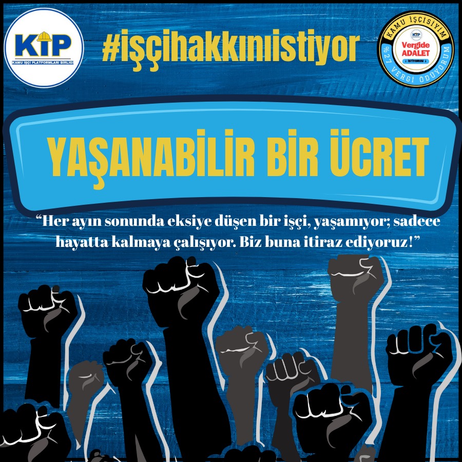 İşçiye reva görülen ücreti kabul etmiyoruz.
#işçihakkınıistiyor