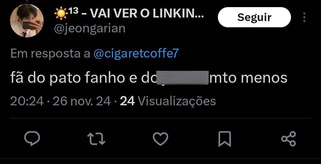 report_hoseok's tweet image. 🚨MASS REPORT 🚨

Esse anti faz vários ataques ao 🐿️ e aos membros

🔻Assédio direcionado
🔻Incitação ao assédio
🔻Insultos
🔻Desumanização

🔗x.com/jeongarian
