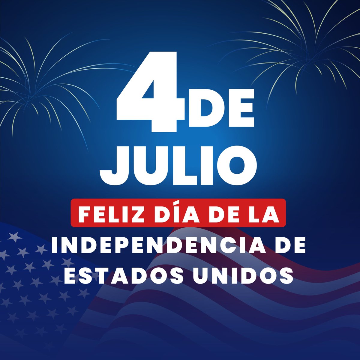 🇺🇸 Feliz #4thofJuly al gran pueblo de los Estados Unidos. 

Celebramos su independencia y reafirmamos nuestra admiración por una nación que ha sido el mejor aliado, socio estratégico y amigo del pueblo hondureño. 

¡Que viva la libertad, la democracia y la amistad entre nuestros