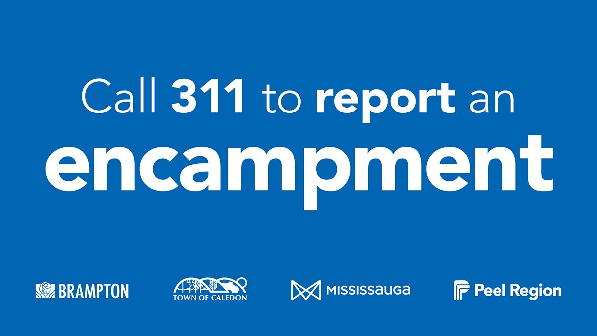 Every time someone calls 311 to report an encampment in Peel, the Encampment Response Team is notified.

The team is made up of Peel, local municipalities, police, fire and emergency services and Peel Outreach.

Visit the link to our website for more info: bit.ly/4kpgsWW