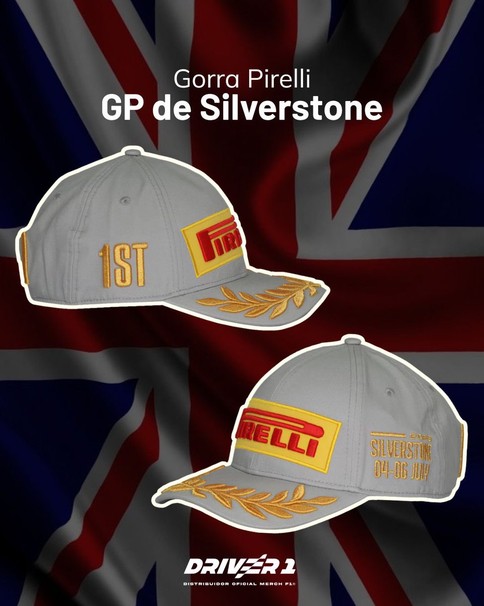 Gorra de Podio Edición Especial para el GP de Silverstone 🏆 
Obtén ahora la tuya y ¡luce como campeón!  driver1.com/products/gorra…