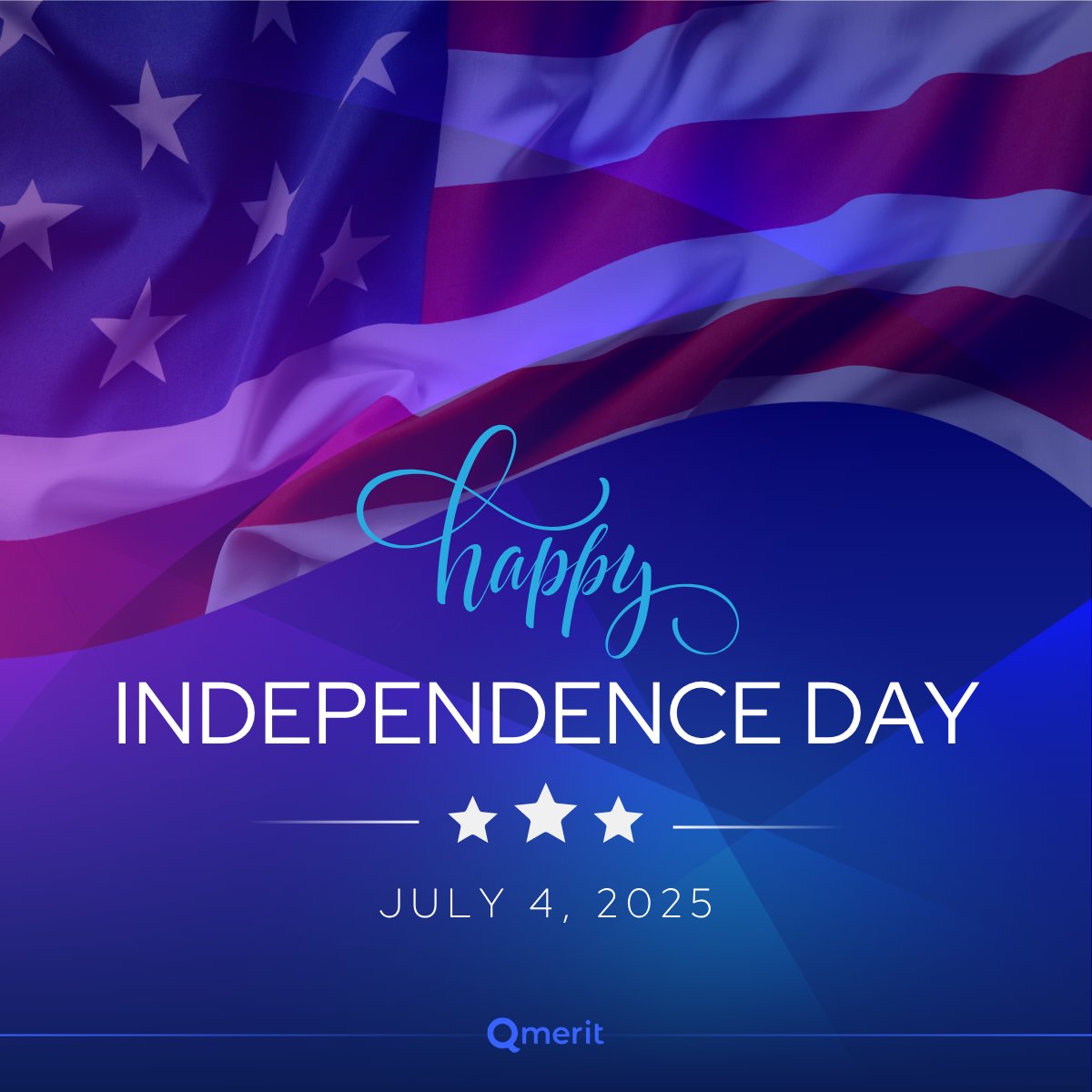 Qmerit's tweet image. Land of the free, home of the brave—and powered by progress!
This 4th of July, we celebrate the freedoms that define us and the innovations that continue to move us forward into a future driven by clean energy.
Wishing everyone a safe and meaningful Independence Day! 🎆