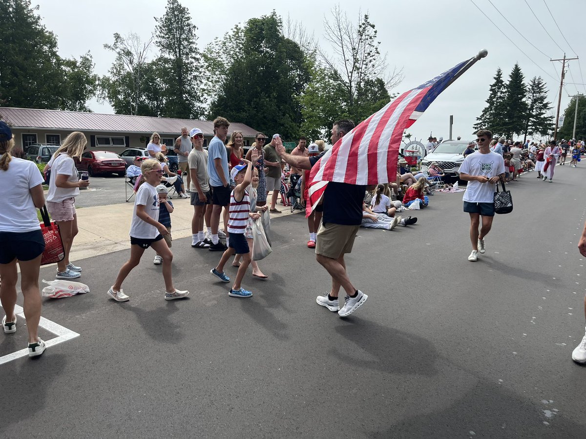 Had an awesome time marching in the Baileys Harbor 4th of July Parade! 🇺🇸