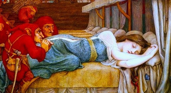 Today's Lang Fairy Tale telling is The Sleeping Beauty in the Wood, which is a story about vengeful fairies, brave princes, non-consensual kissing, and evil Ogresses getting their just desserts... 🖤

#BookWormSat #folktales #fairytales #thesleepingbeautyinthewood #sleepingbeauty