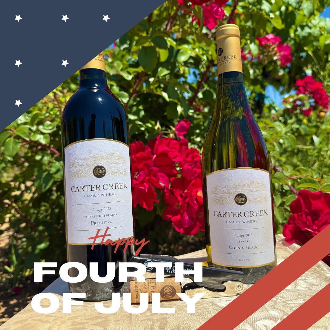 Stay safe and drink responsibly; Happy Fourth of July from Carter Creek! 🇺🇸