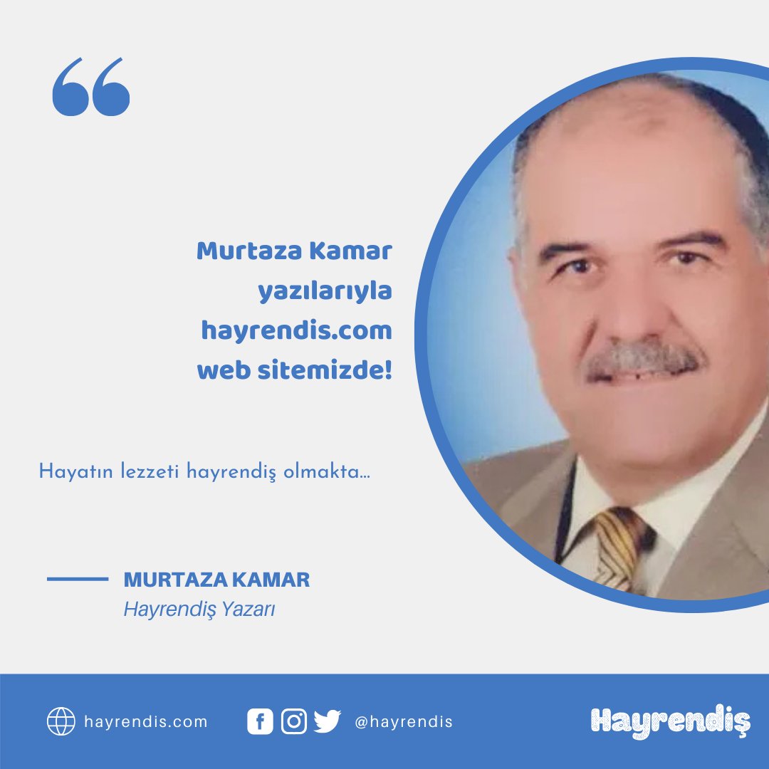 Hayrendis's tweet photo. Murtaza Kamar'ın kaleme aldığı yazılar için sitemizi ziyaret edin.
https://t.co/bZfCm7G0wZ https://t.co/mIilpYKBhc