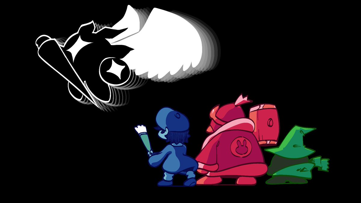 Olistar255's tweet image. * The Galactic Knight appears.
#deltarune #deltarunefanart #kirby