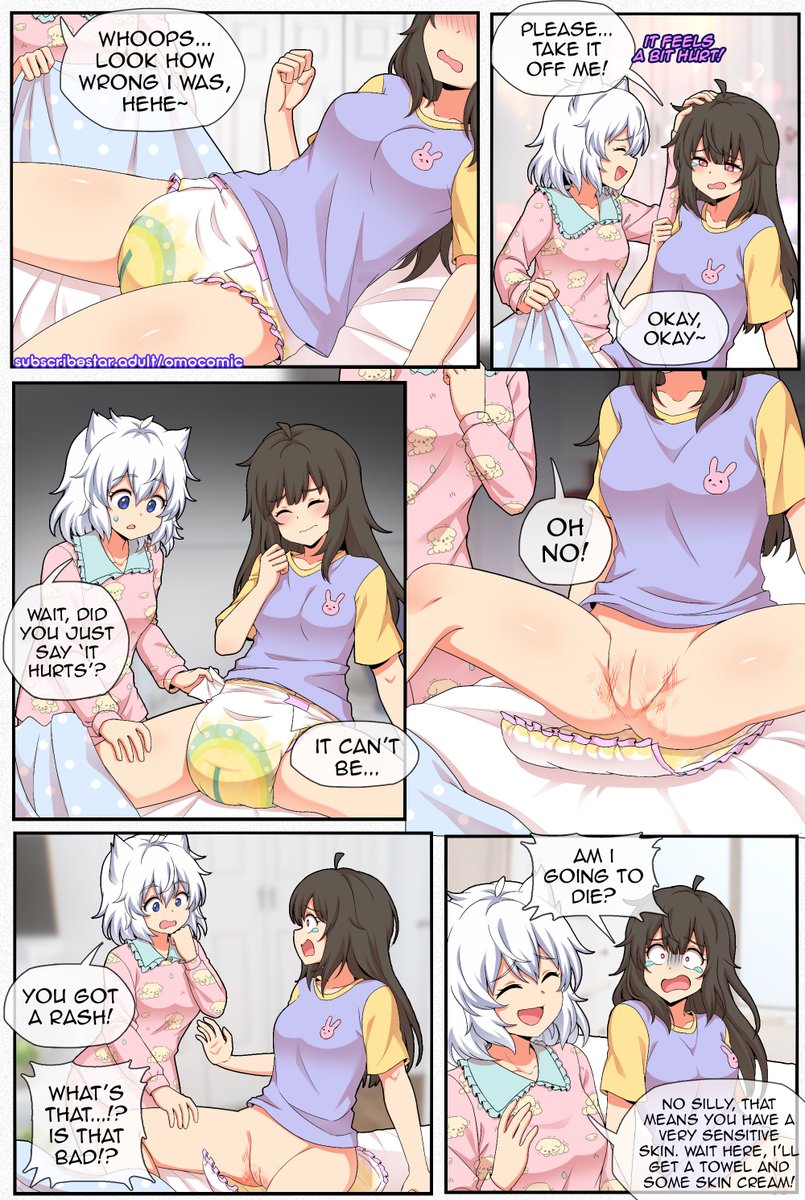 Nappy Boarding House Page 55 out of 140+ pages

Lol no Chisa, you're not going to die because of rash X'D 