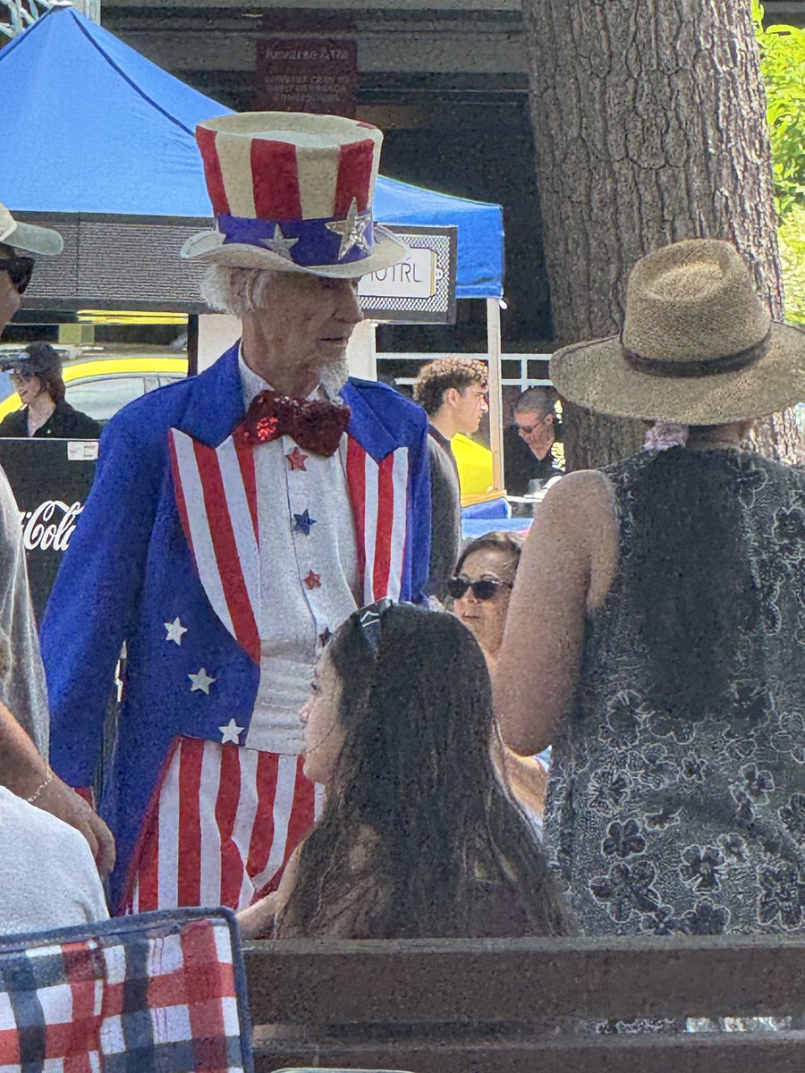 Uncle Sam has to work on the 4th.