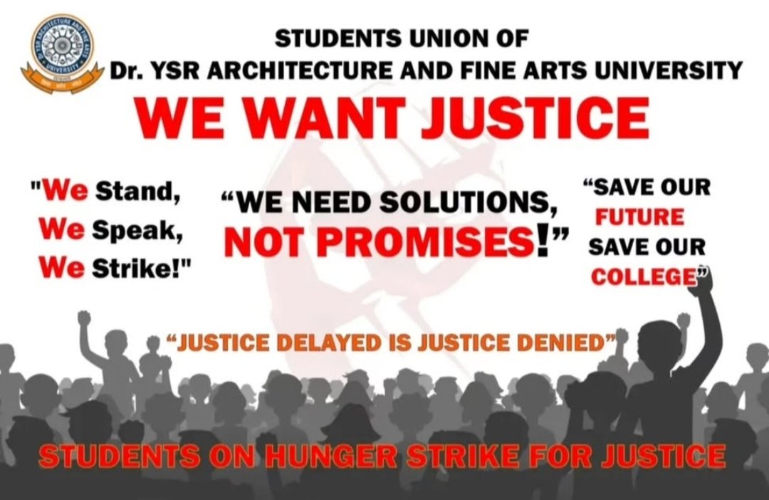 ShaikSaddam6057's tweet photo. Students of #DrYSRAFAU are in a crisis. No ADCET2025, no COA recognition, no VC, no faculty, and even for No Due, they ask for fees. Are we really in a government university or just a forgotten institution?
@naralokesh @ncbn @PawanKalyan #EducationCrisis #YSRUniversity #kadapa https://t.co/AlJlqothCk