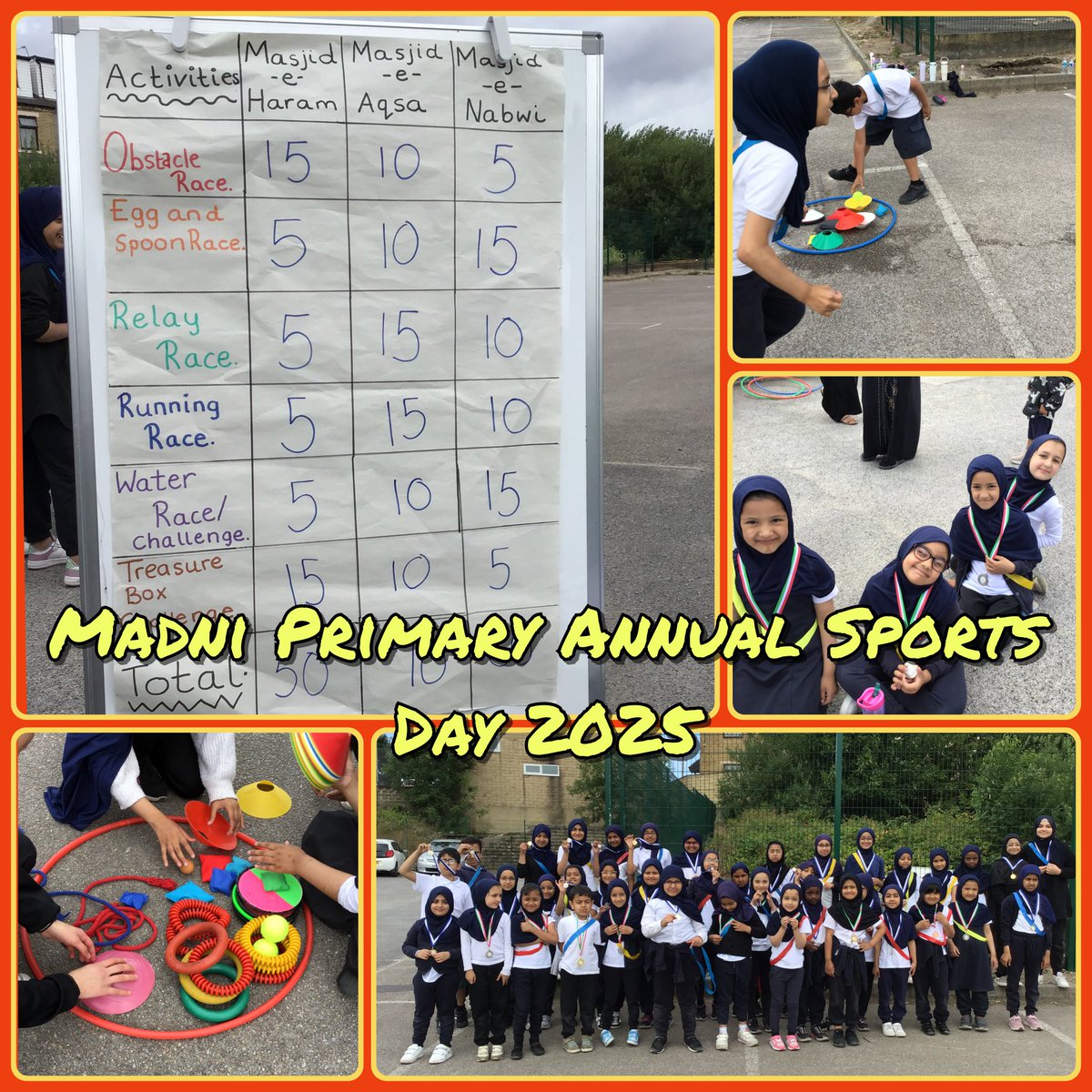 Madni_Academy's tweet image. 🎉 Sports Day magic!
Our primary kids had a blast today—full of fun, laughter &amp;amp; team spirit. It wasn’t about winning, but taking part and cheering each other on. Every child left with a medal and a smile! 🏅🌟 So proud of our little stars! 💪 #SportsDay #PrimaryFun