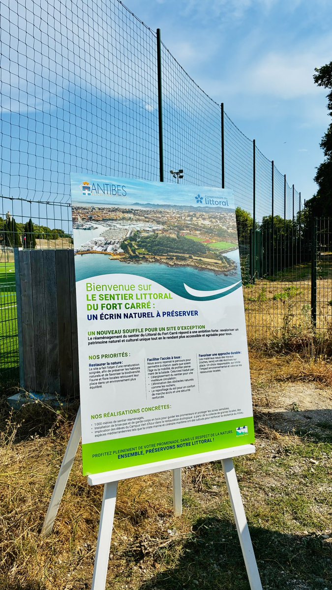 XWiik's tweet image. ✨ Les chapeaux 👒 étaient de sortie pour un moment fort à @antibes_jlp : l’inauguration du sentier du Fort Carré aux côtés de @JeanLeonetti 🌊
✅ Une promenade totalement requalifiée
♿️ Accessible aux PMR pour la première fois
🌅 Un site exceptionnel remis en valeur pour mieux…