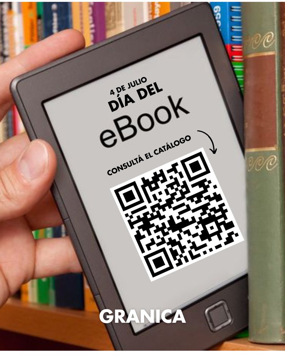 GranicaEditor's tweet image. 📱📚 Hoy celebramos el Día del eBook: una revolución silenciosa que cambió la forma en que leemos, compartimos y vivimos los libros.
⠀
🌍 Conseguí nuestros libros en formato eBook por medio de ebooks.granicaeditor.com/library/
⠀
#diadelebook #lecturadigital #edicionesgranica