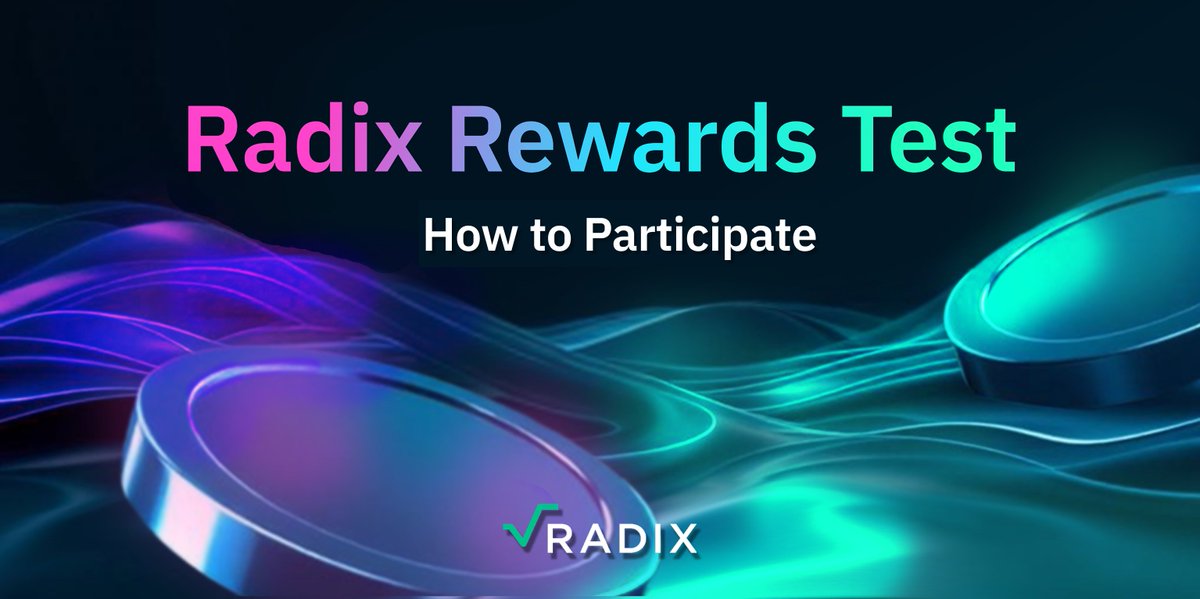 You can now enrol for the Radix Rewards Public Test ahead of next week!

Whether you’re new to Radix or an OG, this is a great opportunity to stress-test our systems. 

The test will run between July 7-13, but you can sign up from now. 

Want to know more? Details here 👇