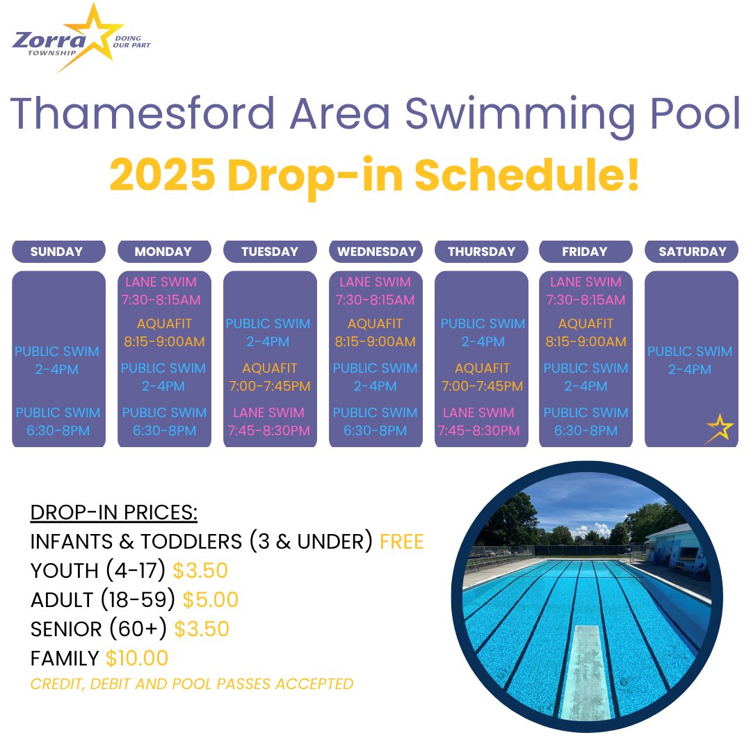 We've got some hot weather in the forecast this weekend. Beat the heat at the Thamesford Pool or the splashpads in Embro or Thamesford!