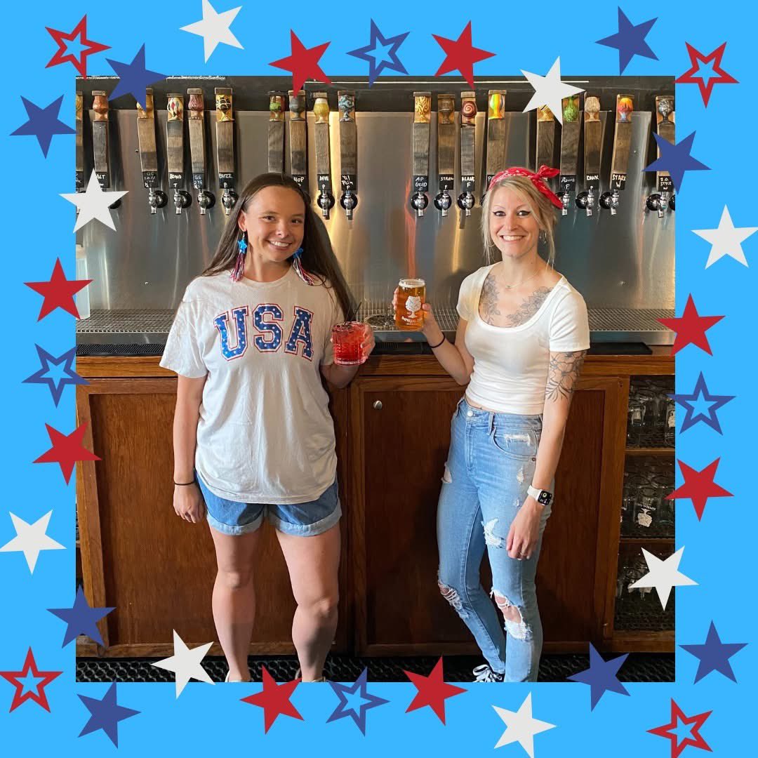 Happy Independence Day from Amanda, Mary and all of us at Imperial Oak Brewing! Both breweries are open today, stop by for a pint or pick up some beer to take to your weekend celebration.