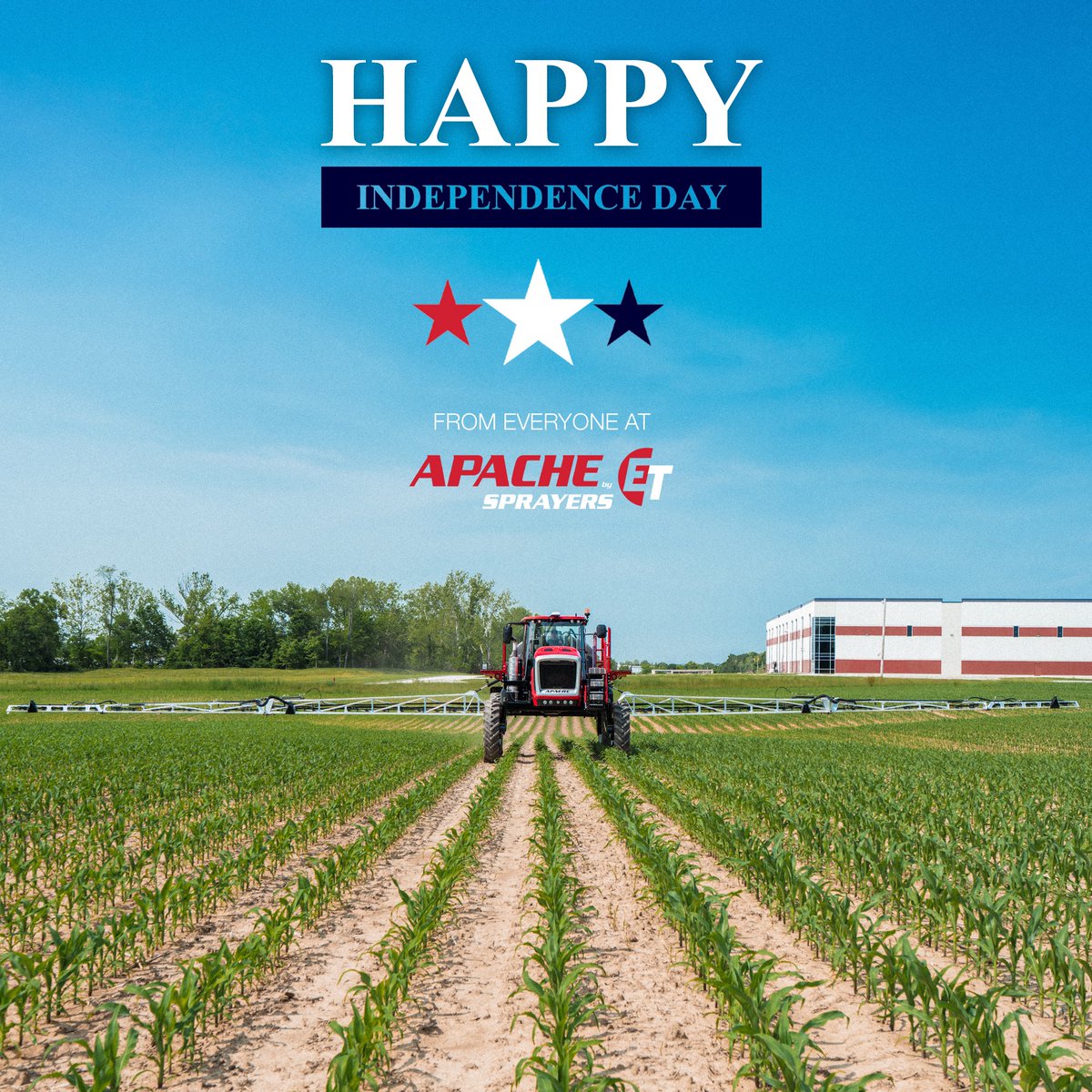 𝐇𝐚𝐩𝐩𝐲 𝐈𝐧𝐝𝐞𝐩𝐞𝐧𝐝𝐞𝐧𝐜𝐞 𝐃𝐚𝐲! 🇺🇸
Wishing you and your family a day filled with pride, gratitude, and celebration—stay safe and enjoy the holiday!
#ApacheSprayers