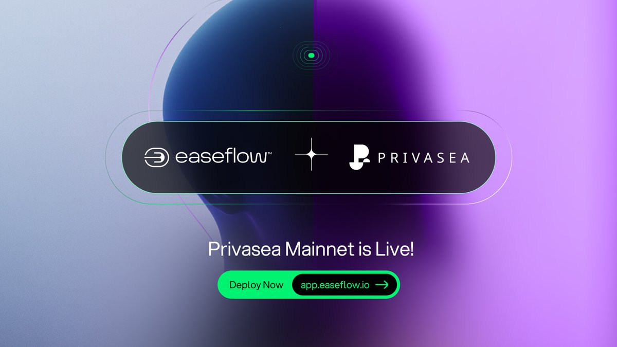 easeflowHQ's tweet image. 🌊 Privasea Mainnet is LIVE!
Join the decentralized wave - deploy your node effortlessly on easeflow.
Deploy now 👉 app.easeflow.io
@Privasea_ai AI Network revolutionizes data privacy in AI with a cutting-edge architecture combining Fully Homomorphic Encryption (FHE)…
