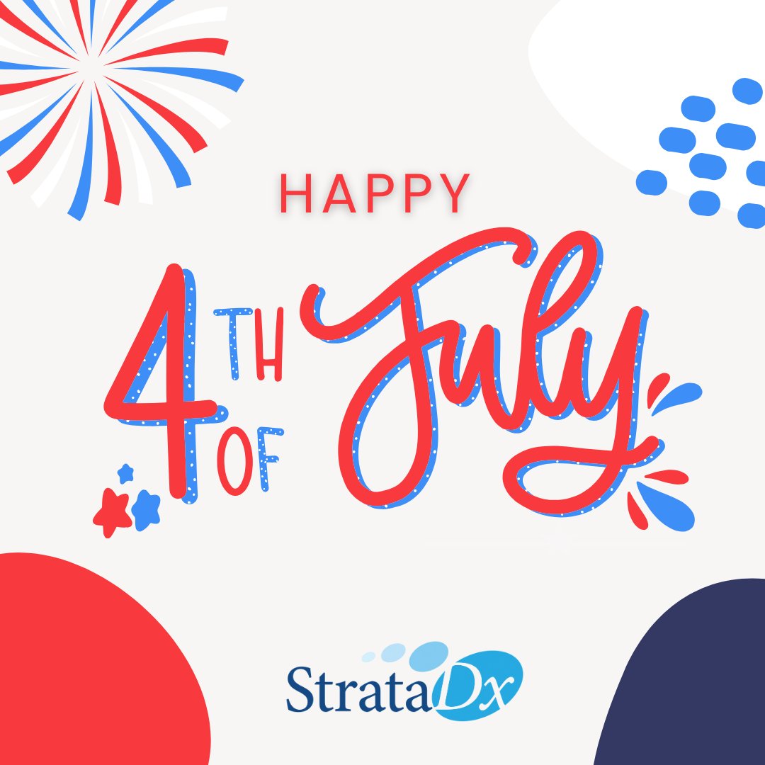 StrataDx's tweet photo. Happy Fourth of July from StrataDx! 🇺🇸
Here’s to celebrating freedom, fun, and enjoying the sun safely!

#SkinHealth #Dermatopathology #StrataDx #dermatology #independenceday #4thofjuly https://t.co/AFaFhlZ1t6