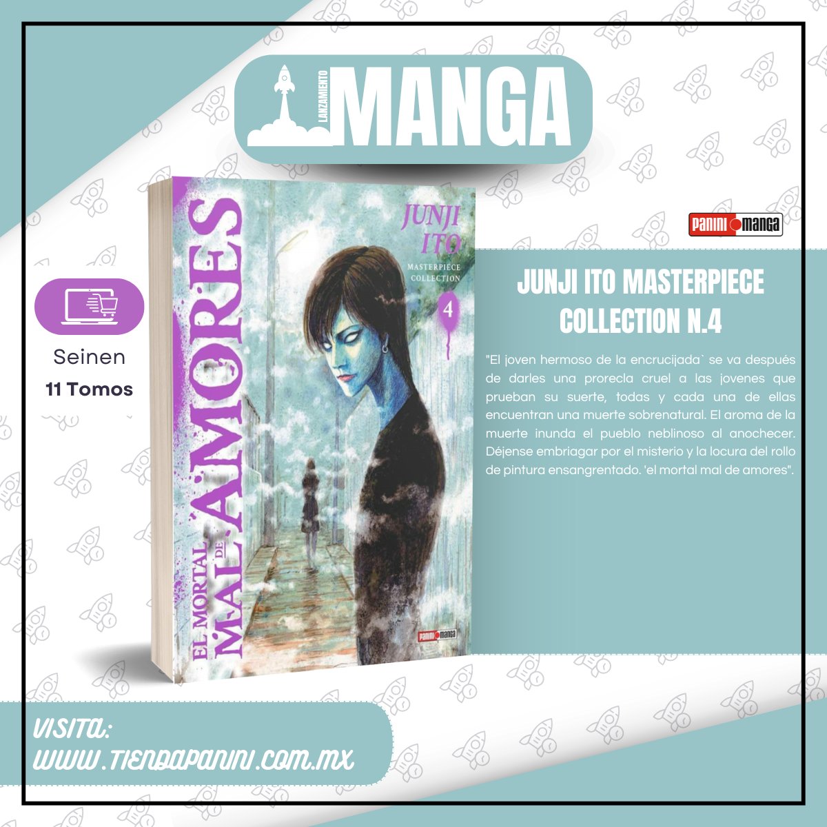 La obsesión por conocer como será tu suerte en el amor lleva a un retorcido y trágico final.
El cuarto tomo de la colección de las historias del maestro Junji Ito ya está disponible en puntos de venta y en tienda en línea:
tiendapanini.com.mx/catalogsearch/…