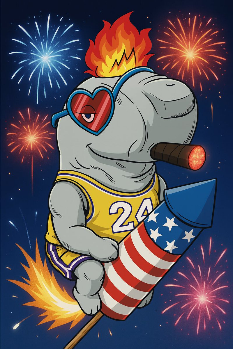 Happy 4th of July 🇺🇸🎆 to the American whales!

Remember to keep your fins and don't catch yourself on fire.