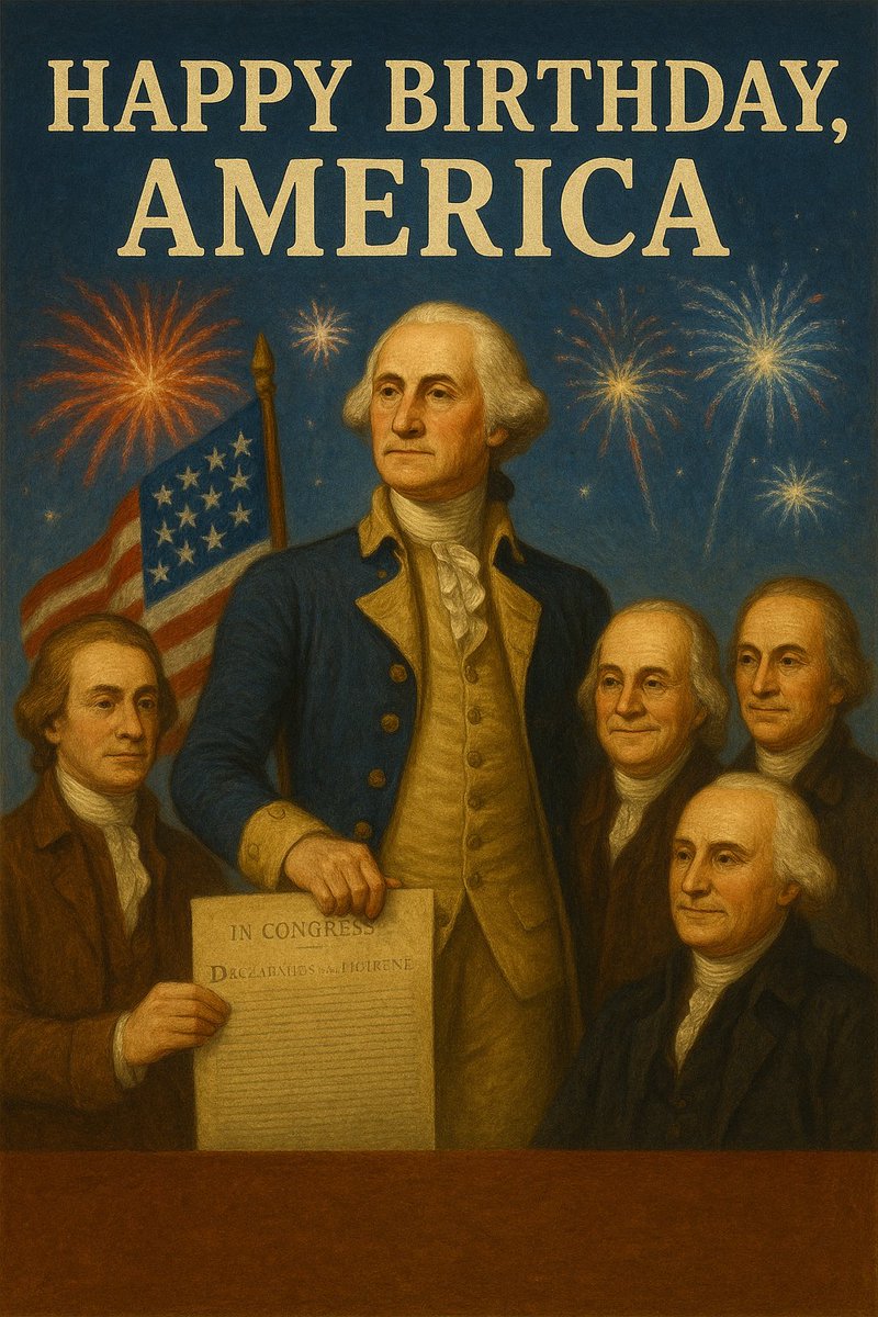 SamKbushyan's tweet photo. Happy Independence Day 🇺🇸🎆

#USA #America #IndependenceDay #249YearsStrong #democracy #peace #courage #redwhiteandblue #happybirthday https://t.co/RTvH9QlvcK